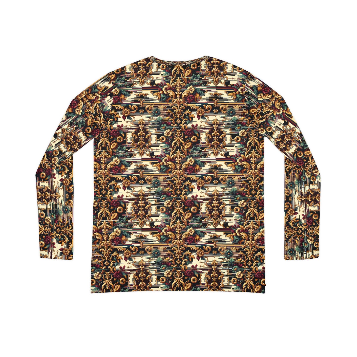 Digital Renaissance Modern Baroque Fusion Women's Long Sleeve V-Neck Shirt - 8404 Design-63