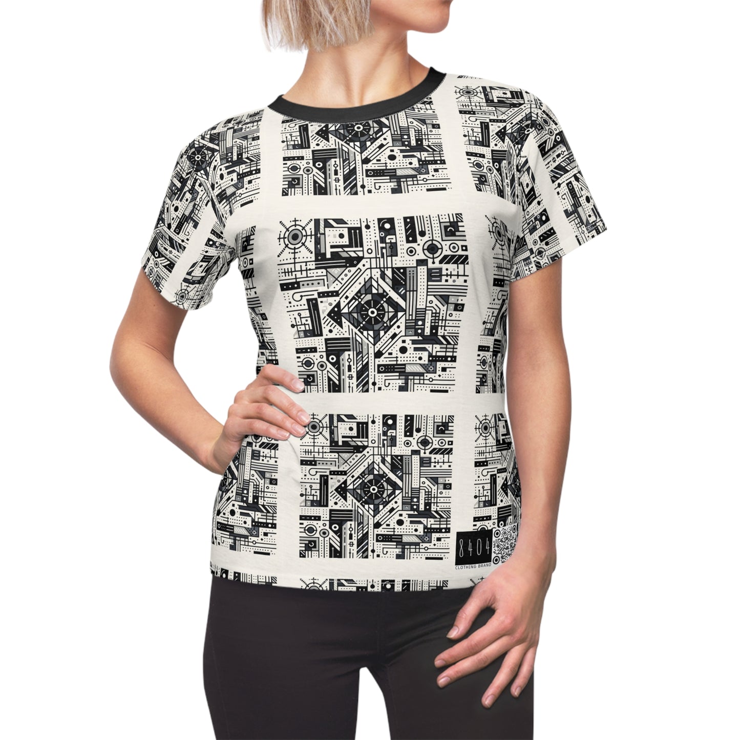 Digital Minimalism Minimalist Tech Women's Cut & Sew Tee - 8404 Design-47
