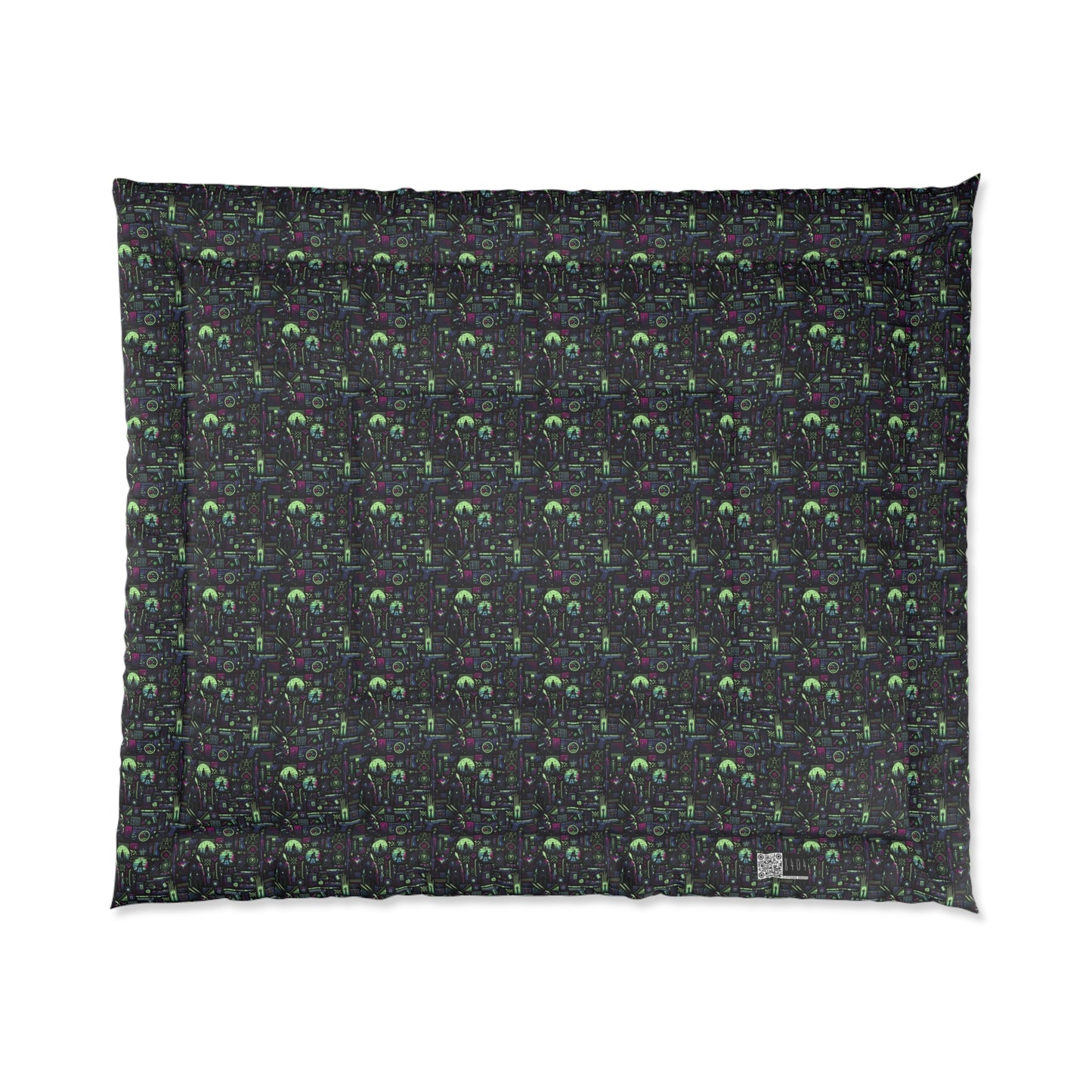 Tech Noir Futuristic Cyberpunk Comforter - 8404 Design-63