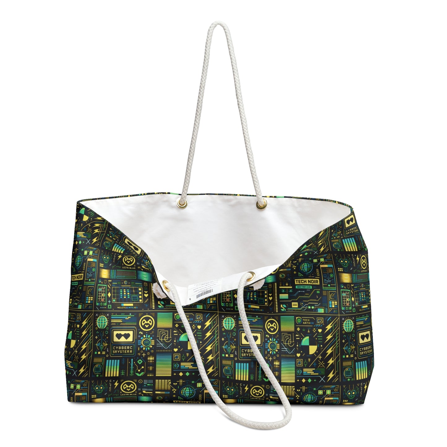 Digital Dystopia Tech Noir Weekender Bag - 8404 Design-57