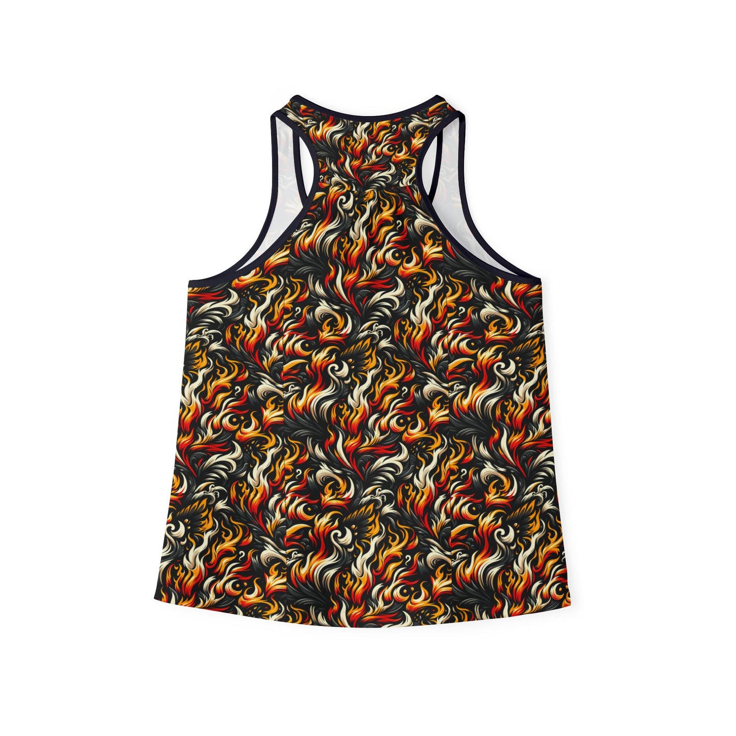 Fire & Flames Bold Streetwear Statement Women's Tank Top - 8404 Design-55