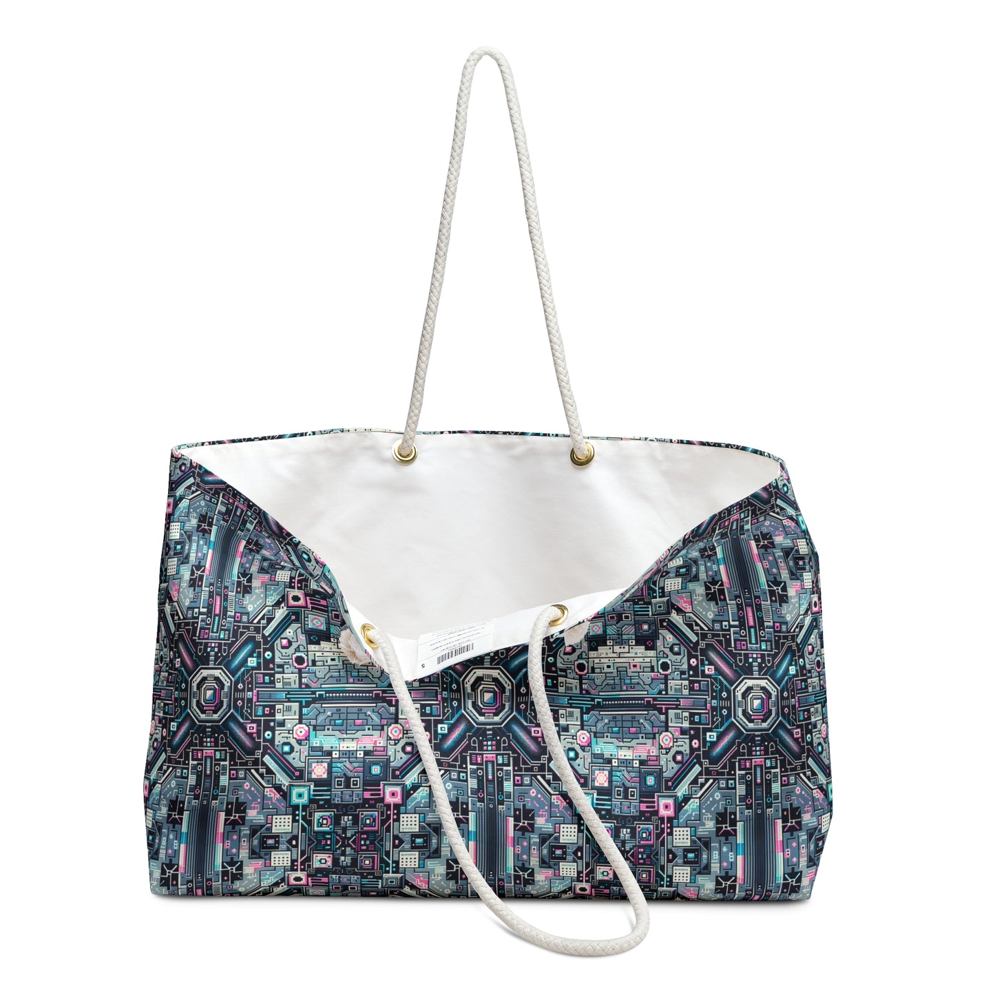 Digital Renaissance Tech-Forward Maximalism Weekender Bag - 8404 Design-44