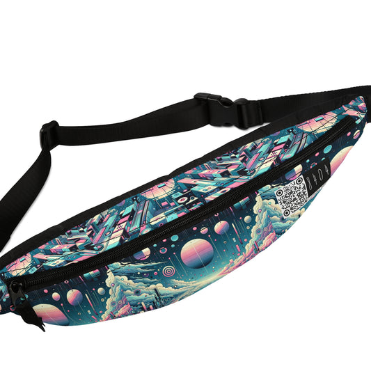 Digital Dreamscapes Digitally-Inspired Streetwear With a Dreamy, Surreal Twist Fanny Pack - 8404 Design-61