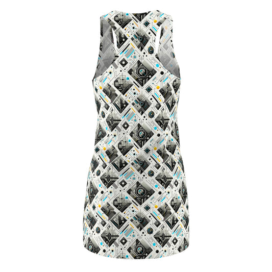 Tech Minimalism Minimalist Tech Women's Cut & Sew Racerback Dress - 8404 Design-47