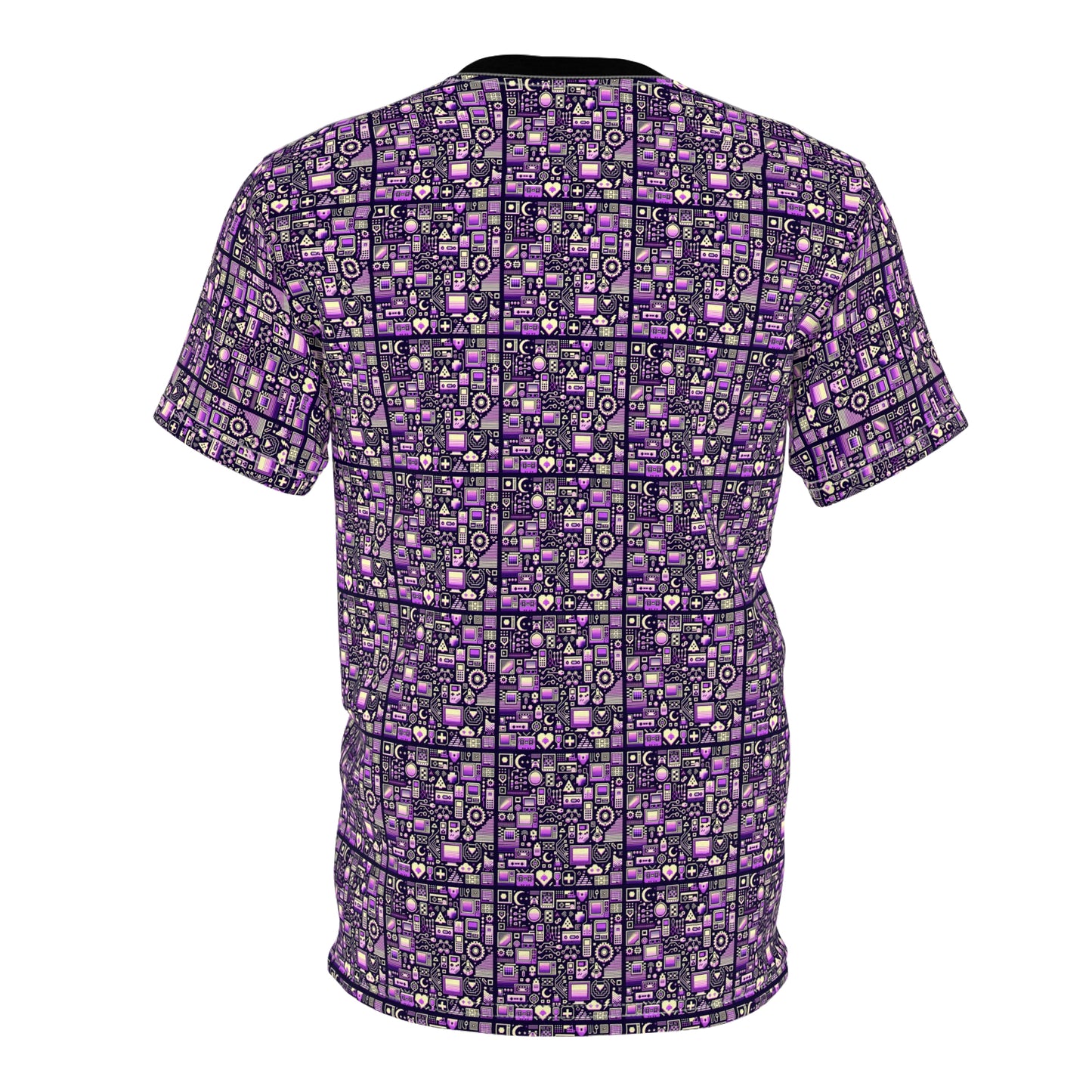 Digital Nostalgia Remix Modern Vintage Fusion Unisex Cut & Sew Tee - 8404 Design-54