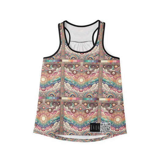 Digital Dreamland Whimsical and Nostalgic Streetwear With a Digital Twist Women's Tank Top - 8404 Design-56