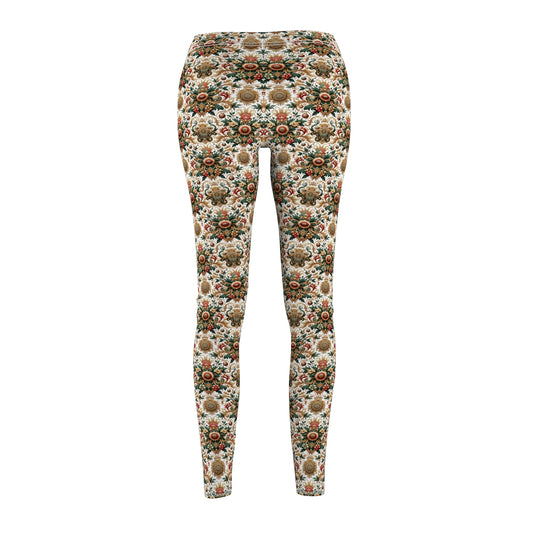 Monogram Madness Luxurious Streetwear Women's Cut & Sew Casual Leggings - 8404 Design-68