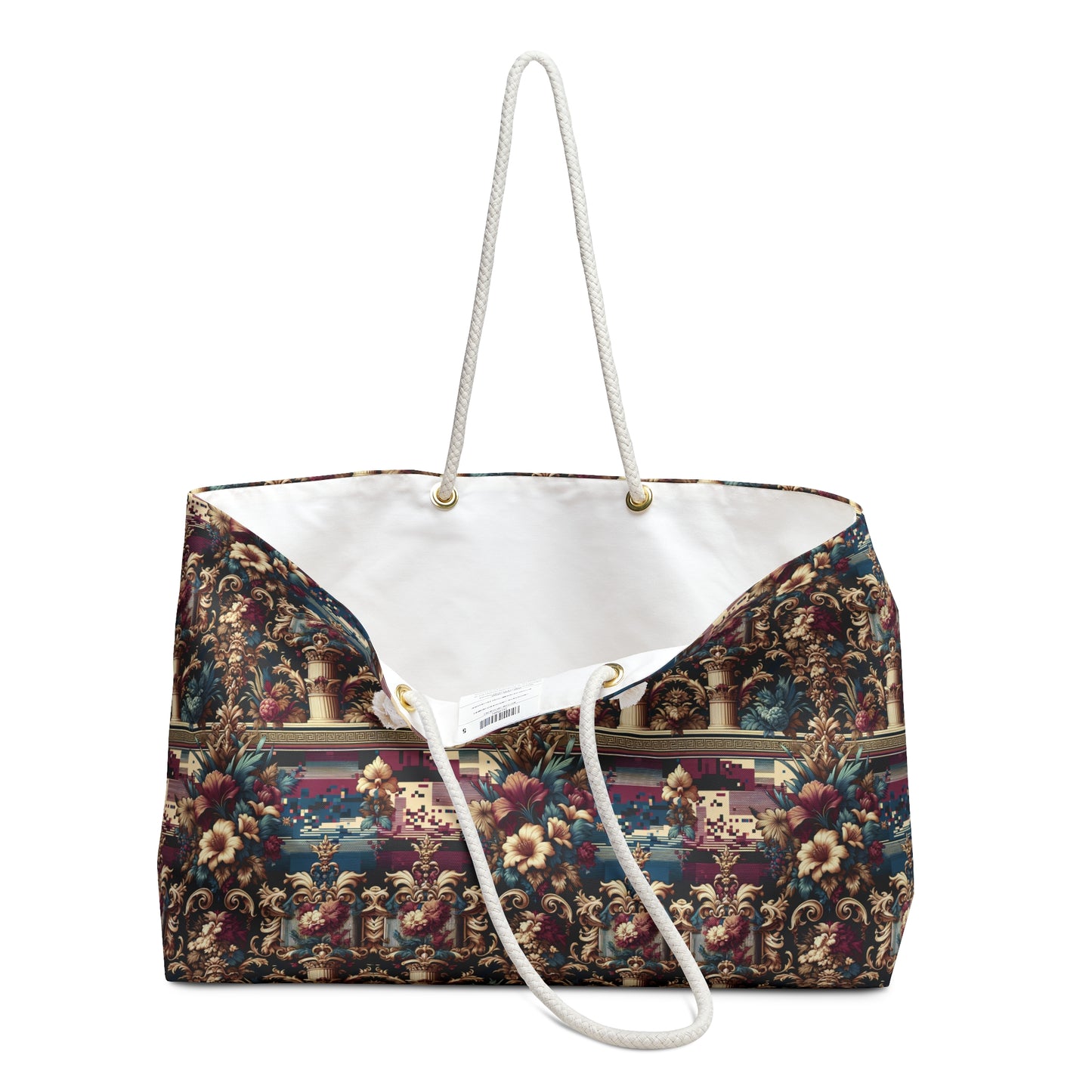 Digital Renaissance Modern Baroque Fusion Weekender Bag - 8404 Design-58