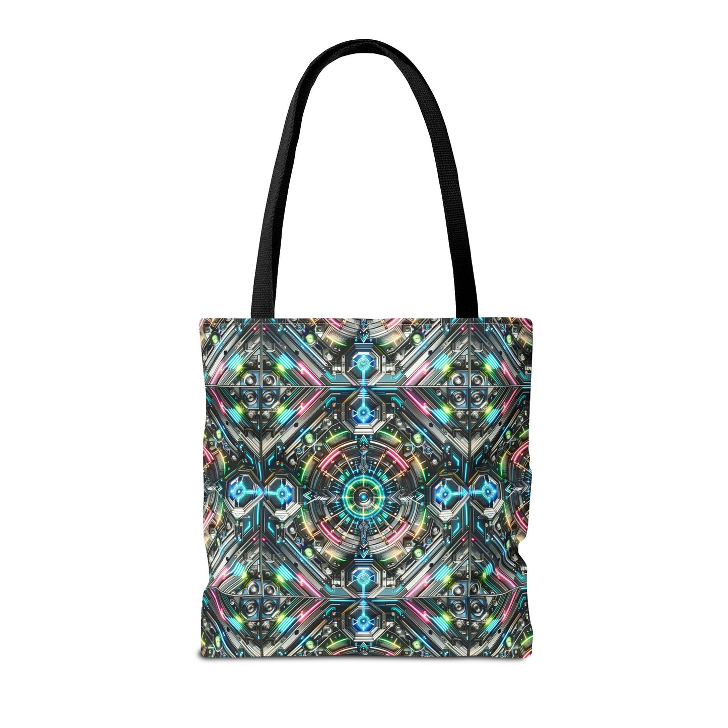 Tech-Infused Futurism Futuristic Tech Tote Bag - 8404 Design-53