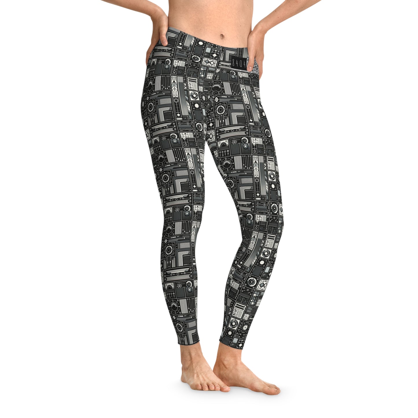 Digital Minimalism Minimalist Tech Stretch Leggings - 8404 Design-62