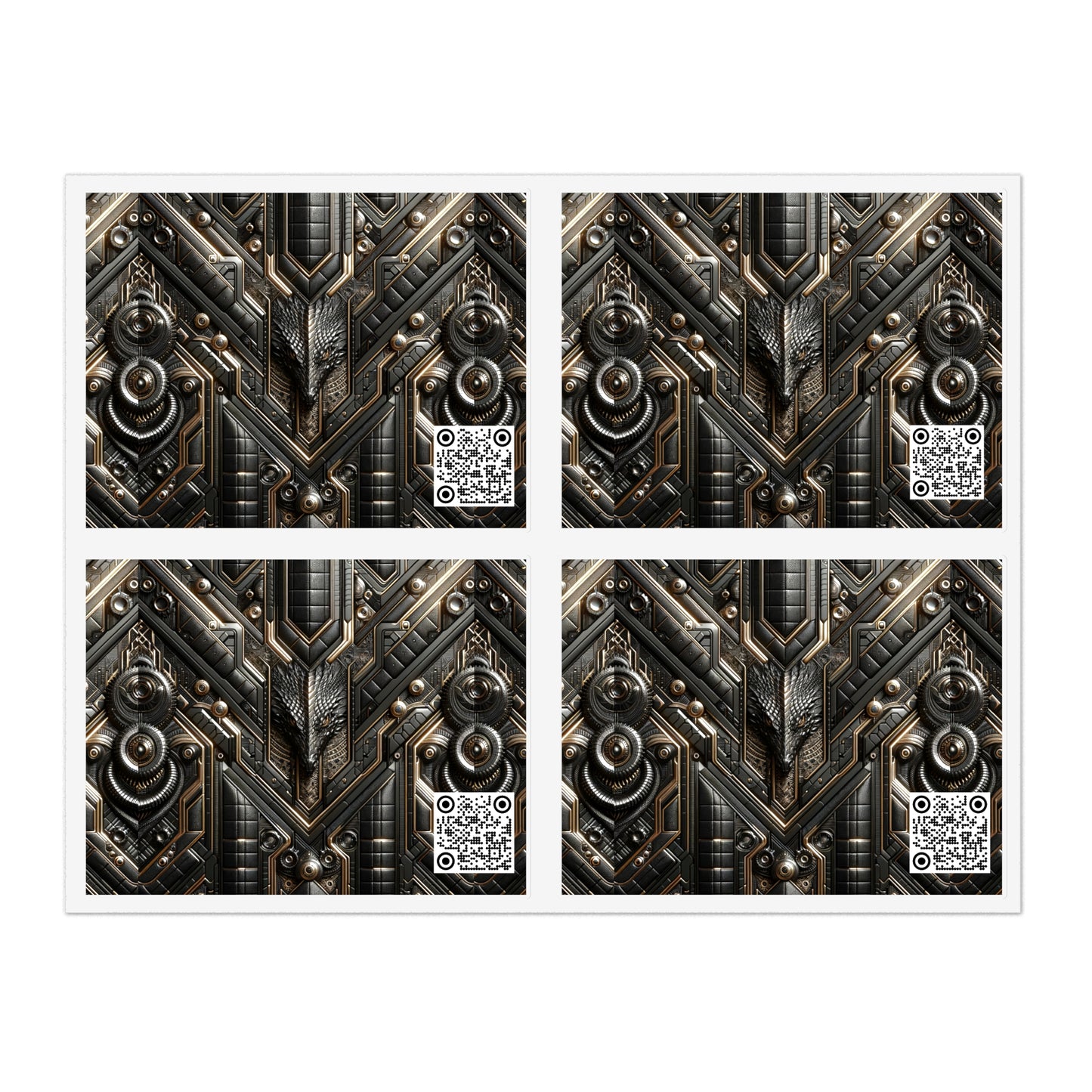 Tech Noir Fusion Sleek Tech Luxe Sticker Sheets - 8404 Design-49