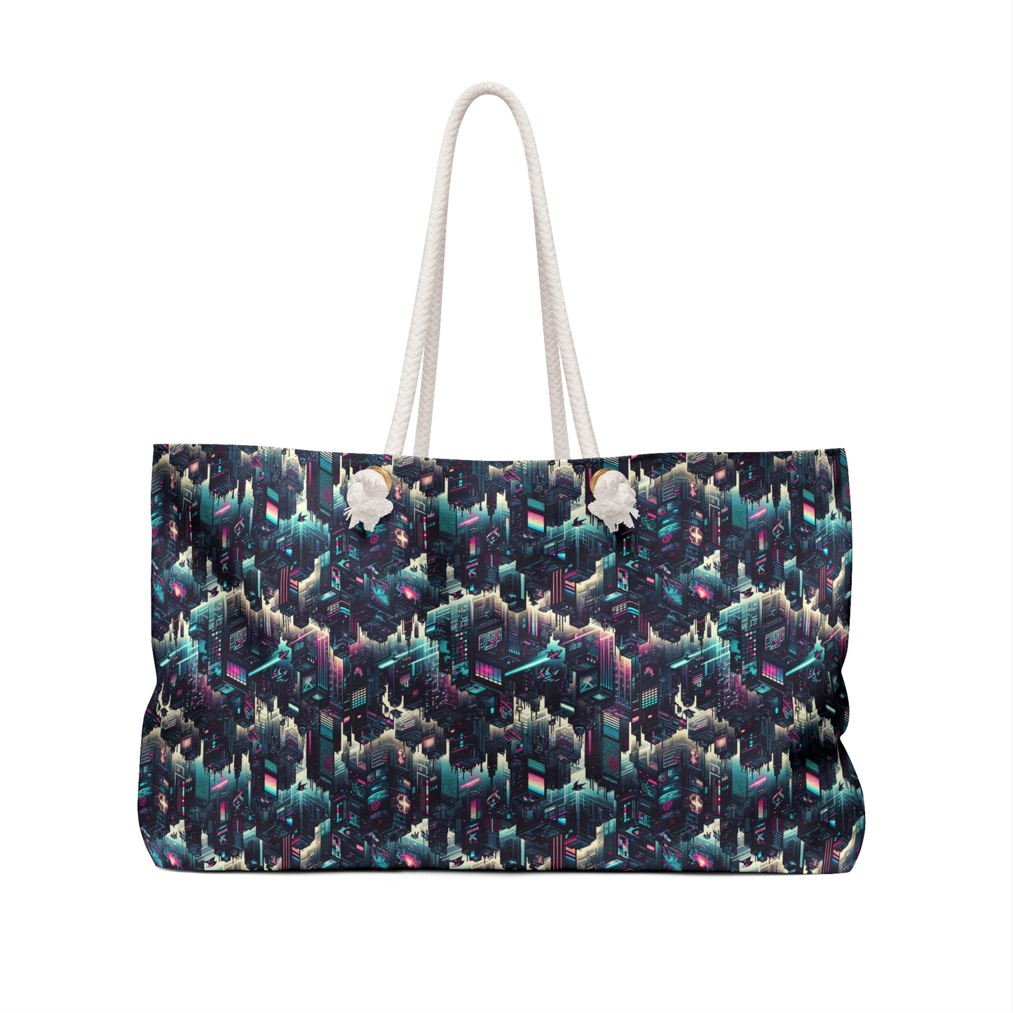 Digital Rebellion Tech-Inspired Streetwear Weekender Bag - 8404 Design-51