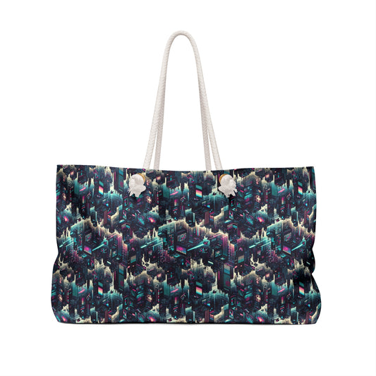 Digital Rebellion Tech-Inspired Streetwear Weekender Bag - 8404 Design-51