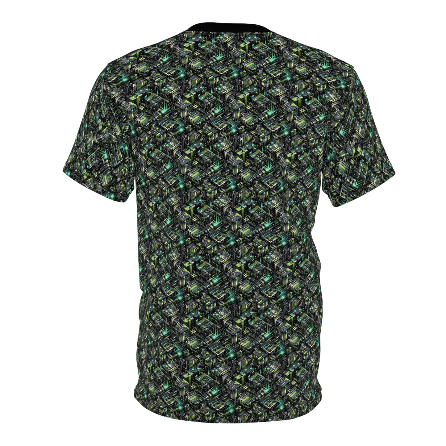 Tech-Infused Graphics Tech-Forward Streetwear Unisex Cut & Sew Tee - 8404 Design-47