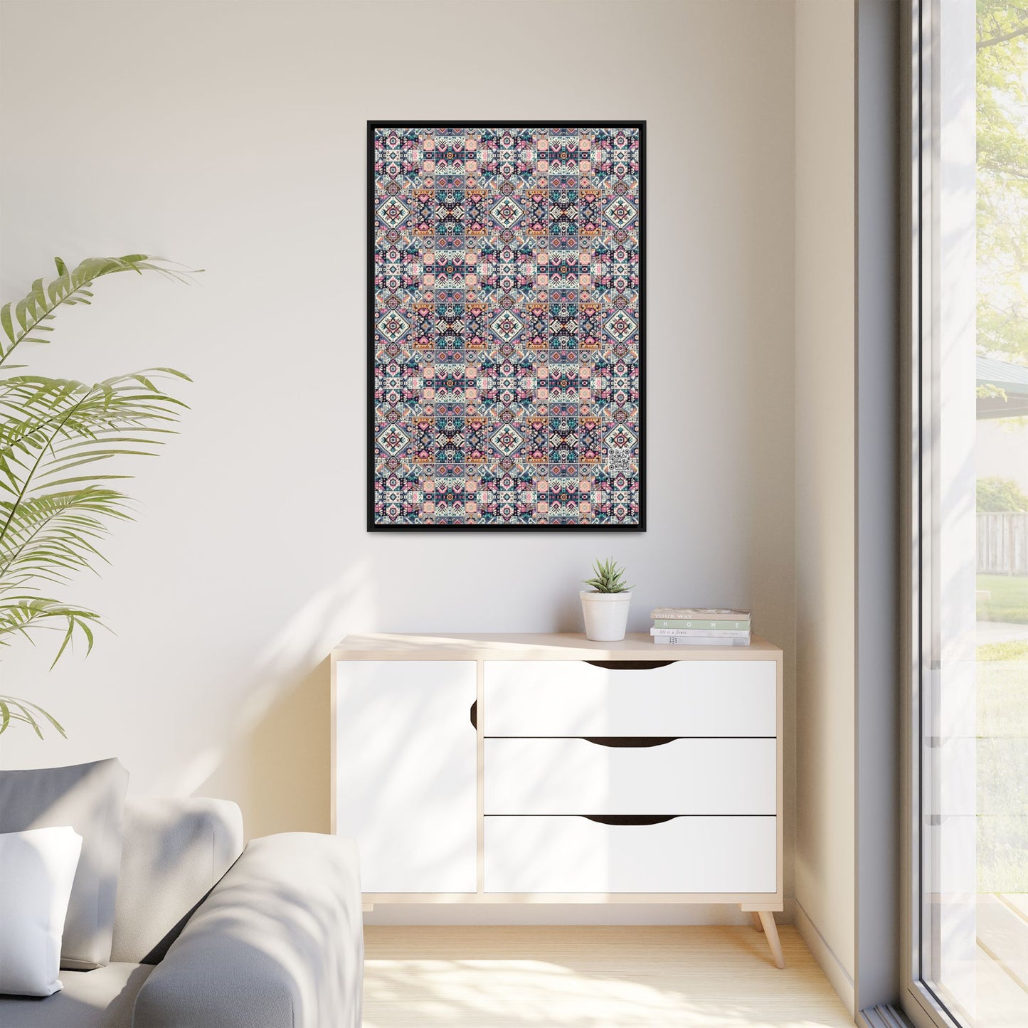 Matte Canvas, Framed (multi-Color) - 8404 Design-01