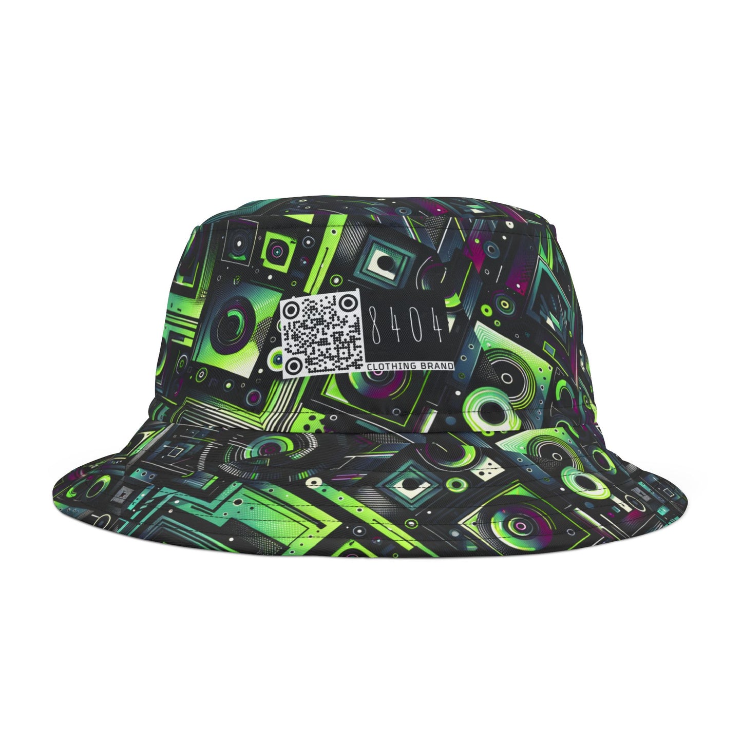 Tech-Tonal Graphics Tech-Forward Streetwear Bucket Hat - 8404 Design-62