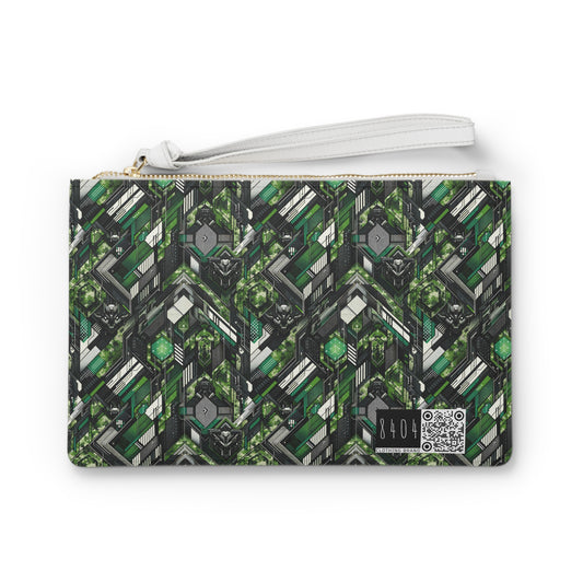 Tech Camo Fusion Tech-Forward Streetwear With a Futuristic Edge Clutch Bag - 8404 Design-58