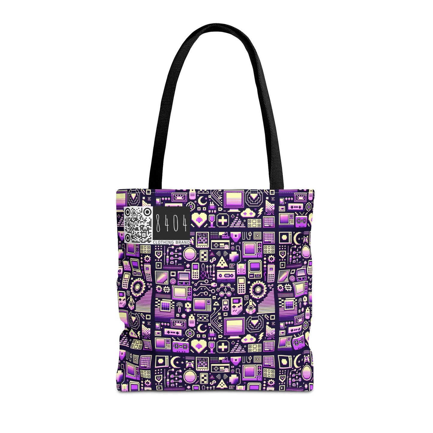 Digital Nostalgia Remix Modern Vintage Fusion Tote Bag - 8404 Design-54