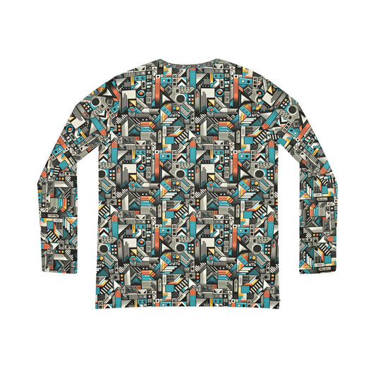 Digital Street Art Urban Street Style Women's Long Sleeve V-neck Shirt - 8404 Design-81