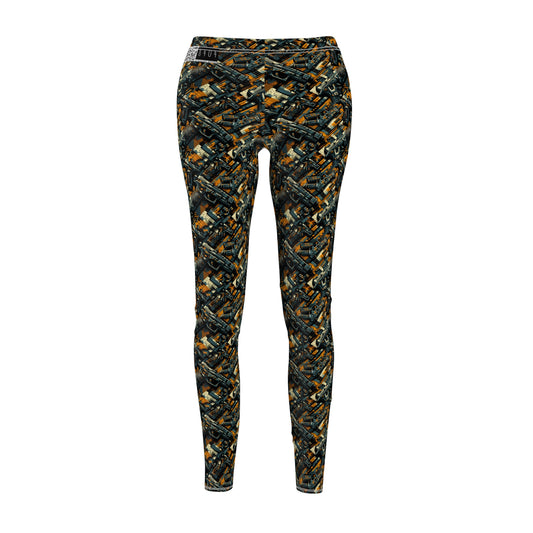 Digital Punk Futuristic Grunge Women's Cut & Sew Casual Leggings - 8404 Design-47