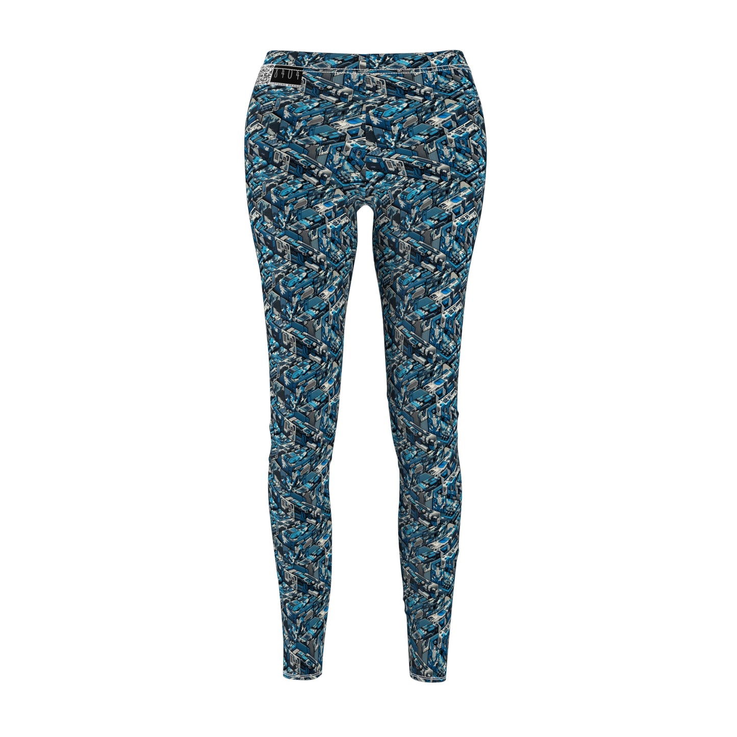 Tech Urban Camo Tech-Forward Streetwear With a Futuristic Military Edge Women's Cut & Sew Casual Leggings - 8404 Design-51