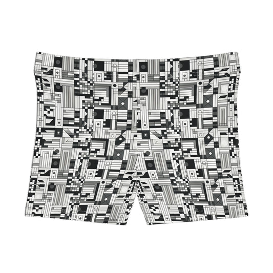 Digital Minimalism Minimalist Tech Women's Shorts - 8404 Design-43