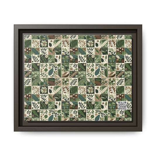 Streetwear Sustainability Environmentally Conscious Streetwear with a Natural Aesthetic Matte Canvas, Framed (multi-color) - 8404 Design-57 B