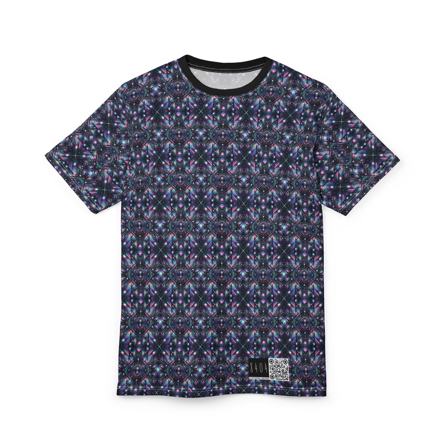 Galactic Hues Tech-Forward Cosmic Fusion Unisex Cut & Sew Tee - 8404 Design-58