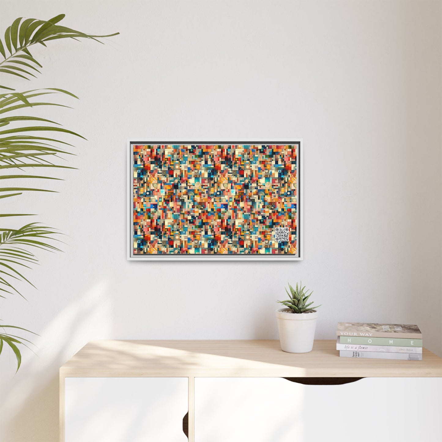 Digital Artistic Expression Artistic Streetwear Matte Canvas, Framed (multi-Color) - 8404 Design-46 B