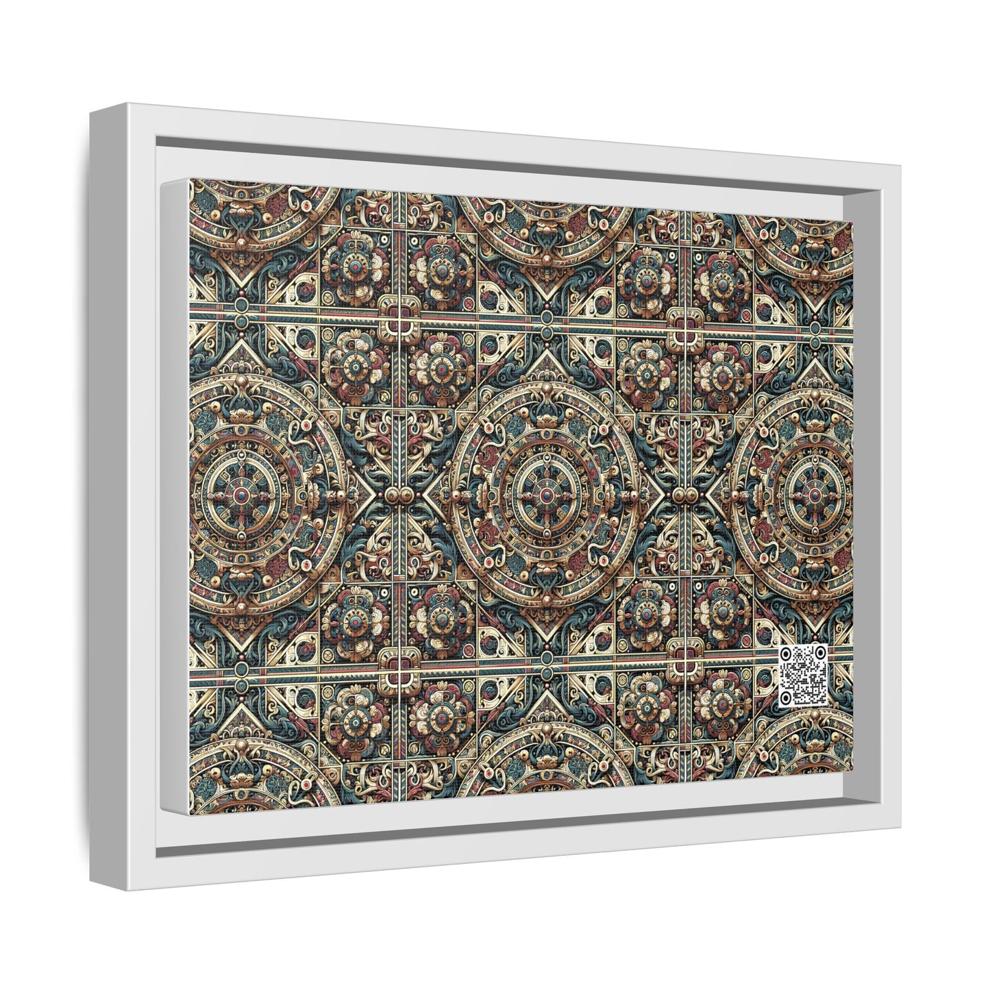 Urban Renaissance Historical Fusion With Street Edge Matte Canvas, Framed (multi-Color) - 8404 Design-57 A