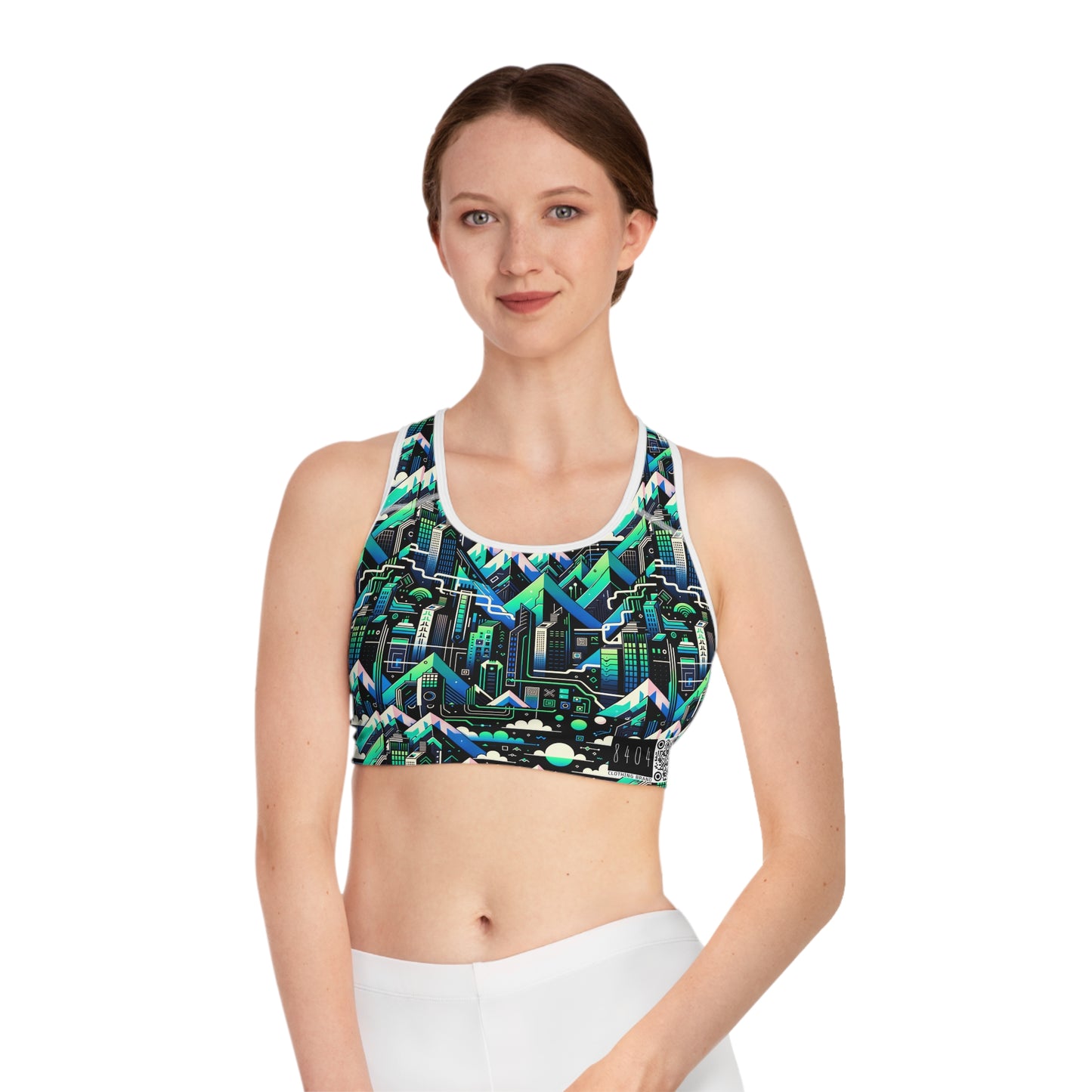 Digital Adventure Graphics Digital Explorer Sports Bra - 8404 Design-55