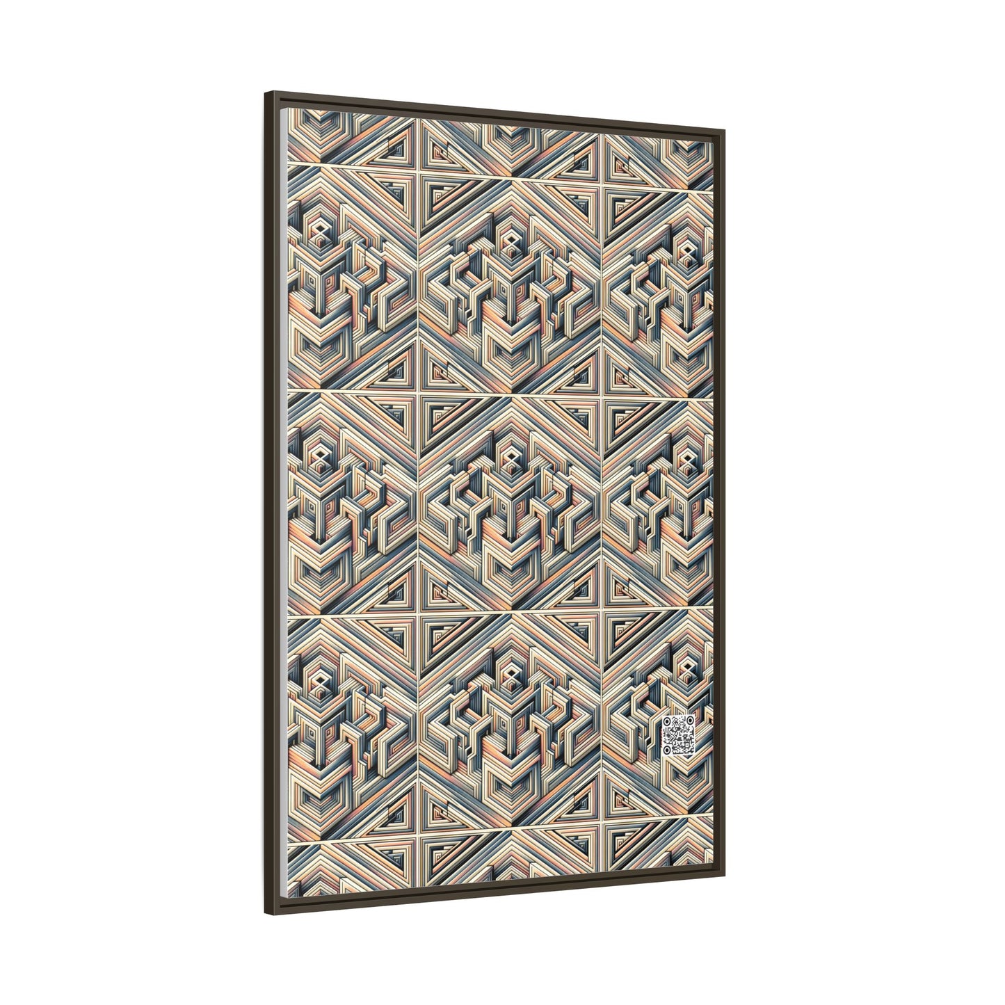 Tech Illusion Graphics Futuristic Artistry Matte Canvas, Framed (multi-color) - 8404 Design-52 A