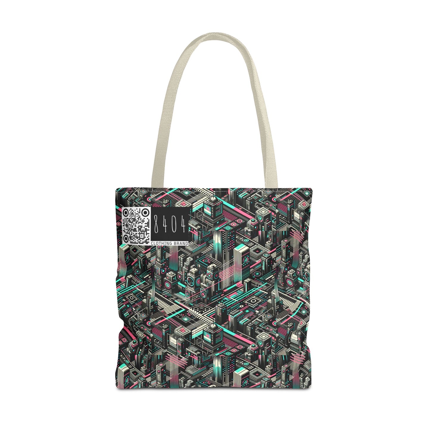 Digital Dreamland Tech-Inspired Streetwear Tote Bag - 8404 Design-51