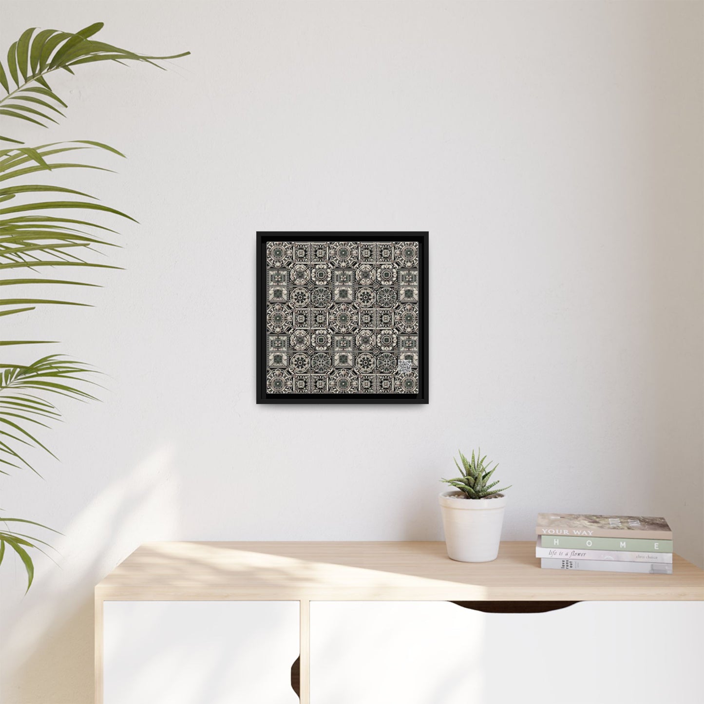 Cyber Garden Party Tech Garden Extravaganza Matte Canvas, Framed (multi-Color) - 8404 Design-45 A