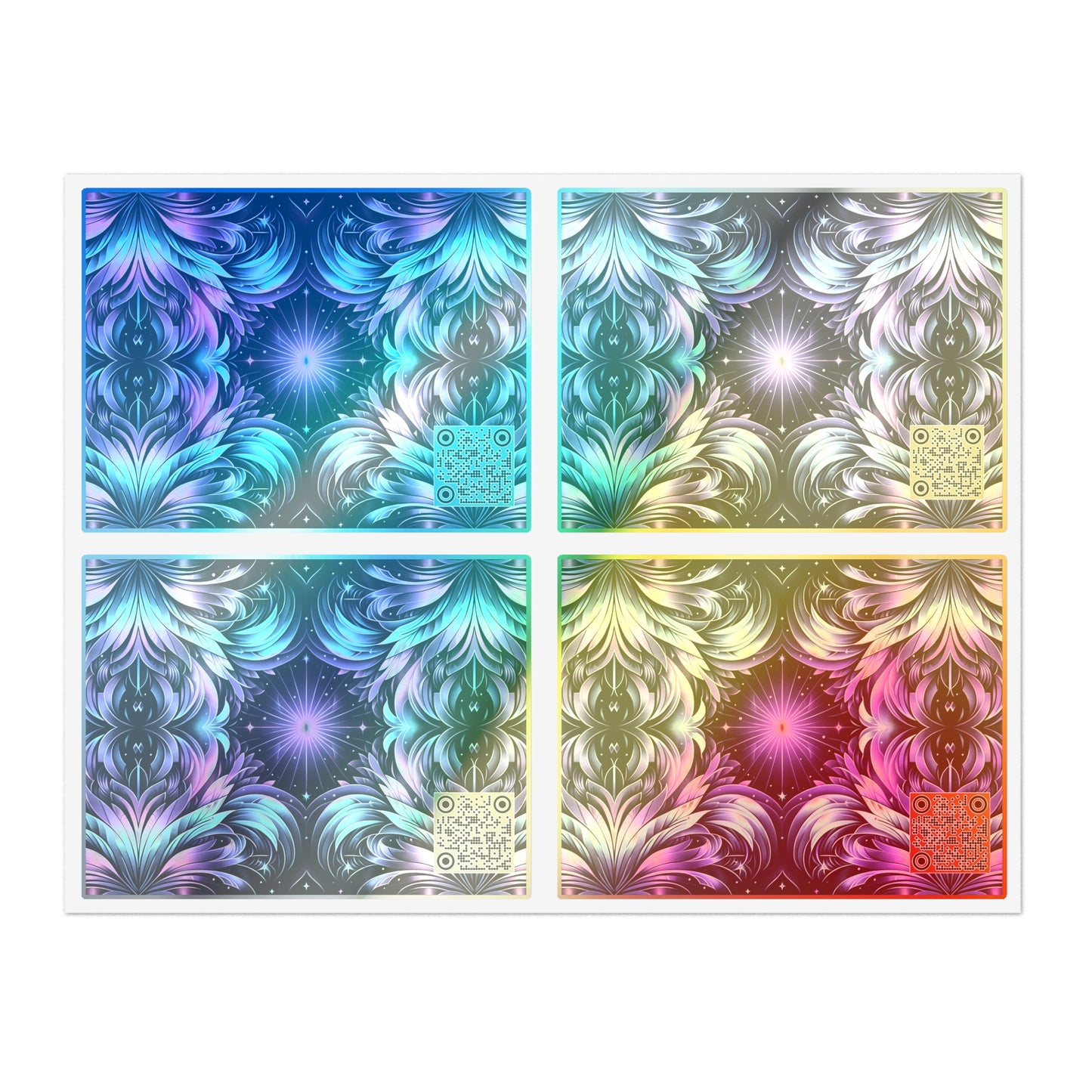 Iridescent Dream Futuristic Tech Sticker Sheets - 8404 Design-60