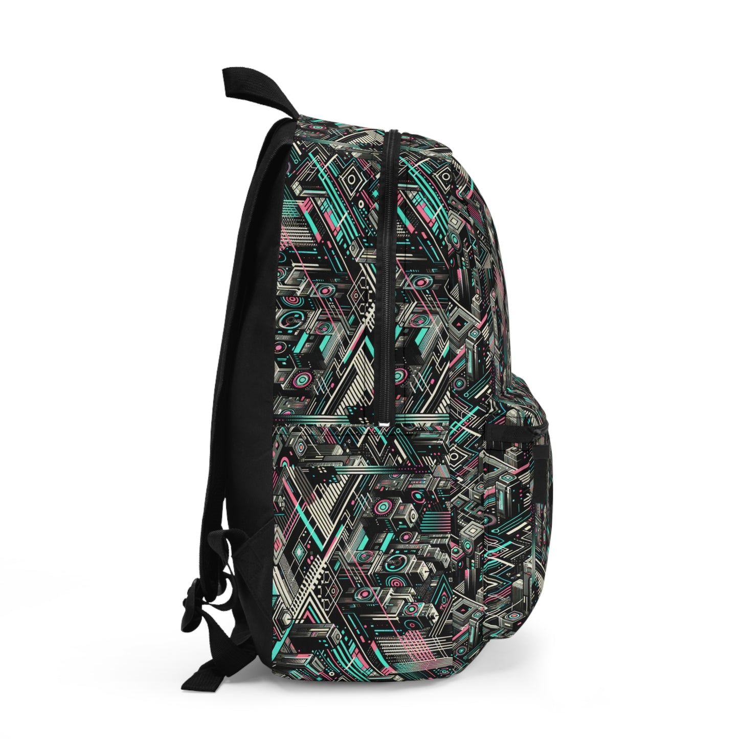 Digital Dreamland Tech-Inspired Streetwear Backpack - 8404 Design-51