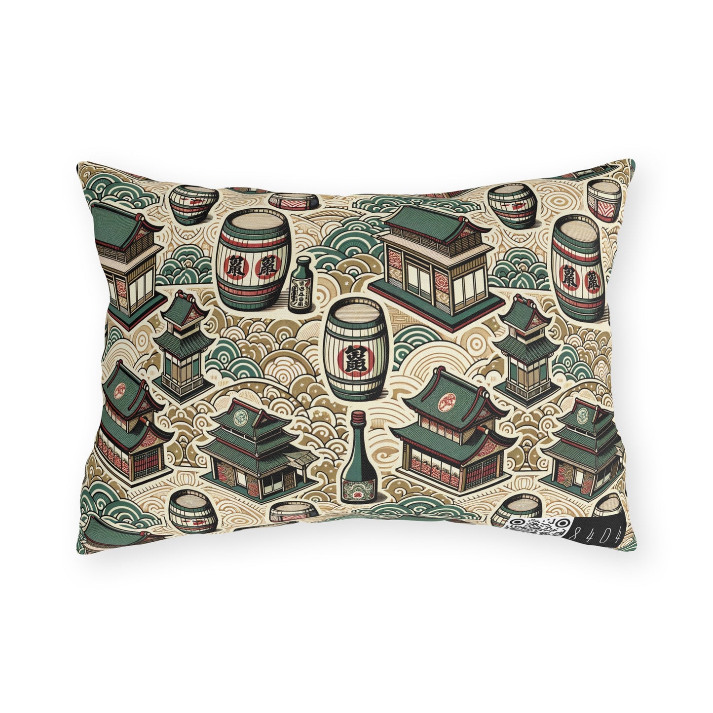 Cultural Artisanal Fusion Contemporary Cultural Elegance Outdoor Pillow - 8404 Design-68