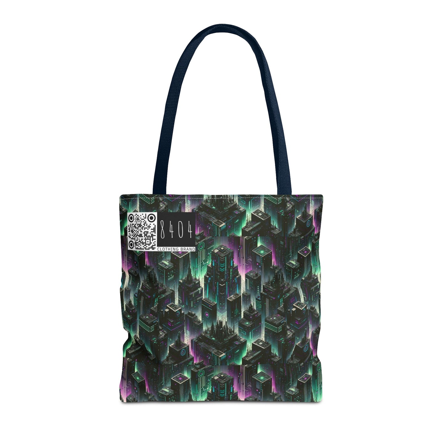 Tech Noir Aesthetics Tech-Forward Urban Dystopia Tote Bag - 8404 Design-44