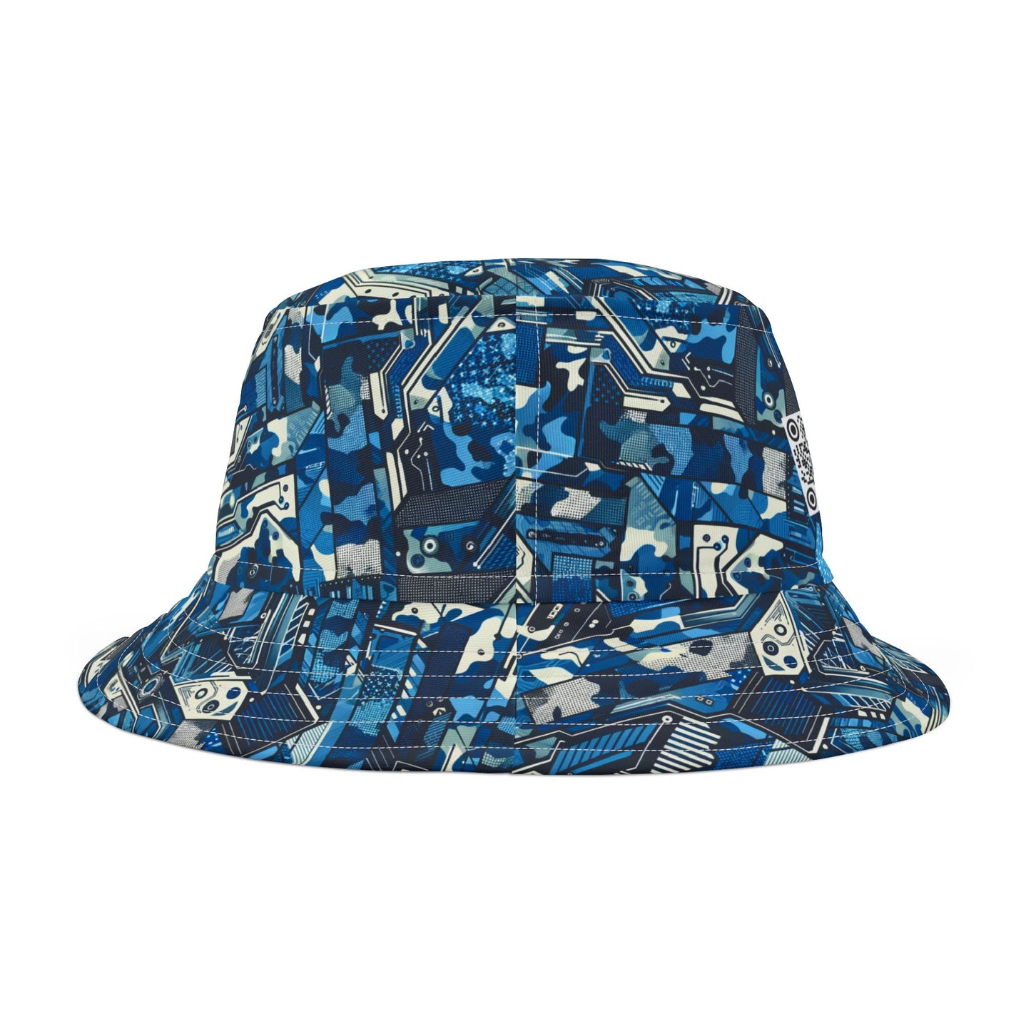 Tech Urban Camo Tech-Forward Streetwear With a Futuristic Military Edge Bucket Hat - 8404 Design-39