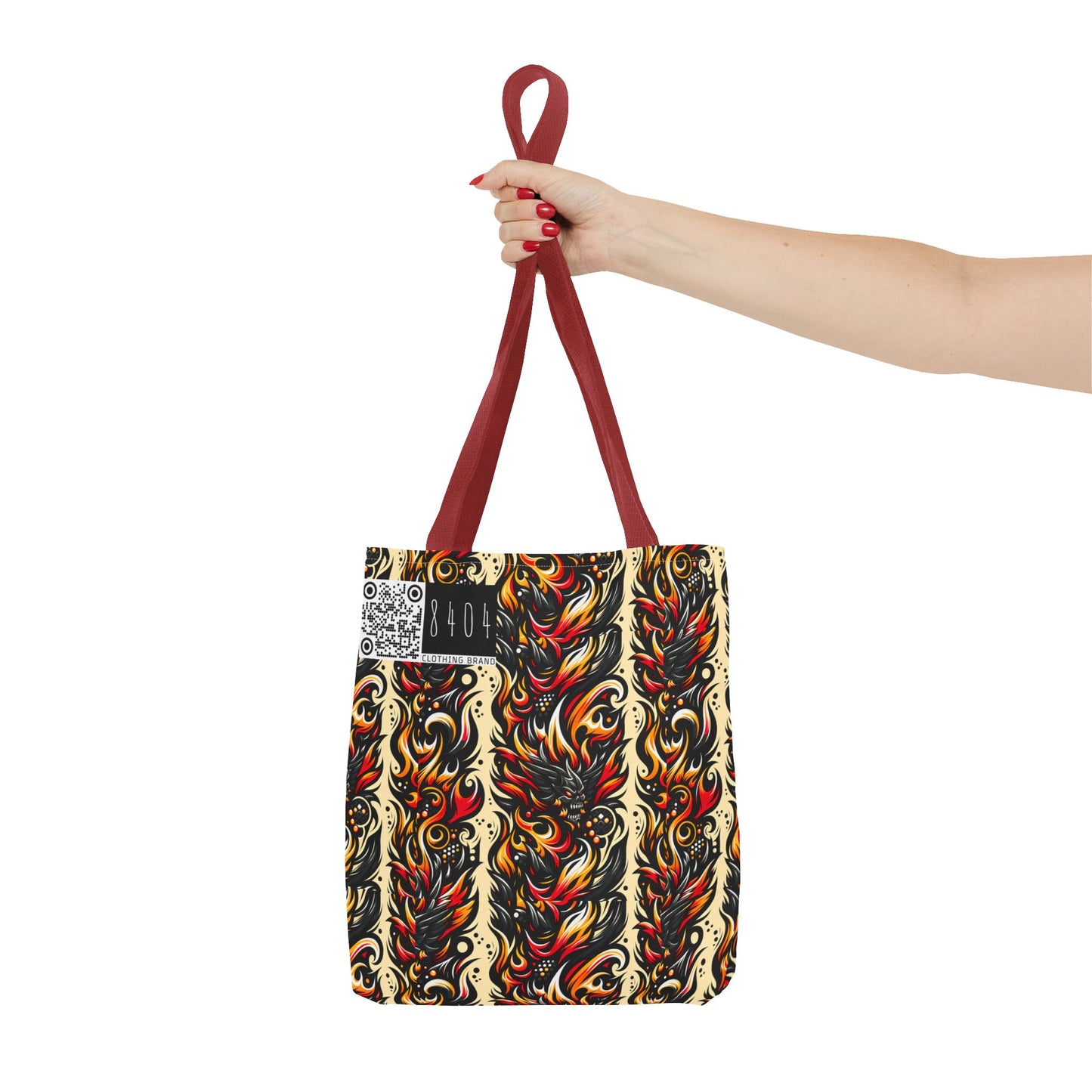 Flame Graphics Maximalist Streetwear Tote Bag - 8404 Design-65