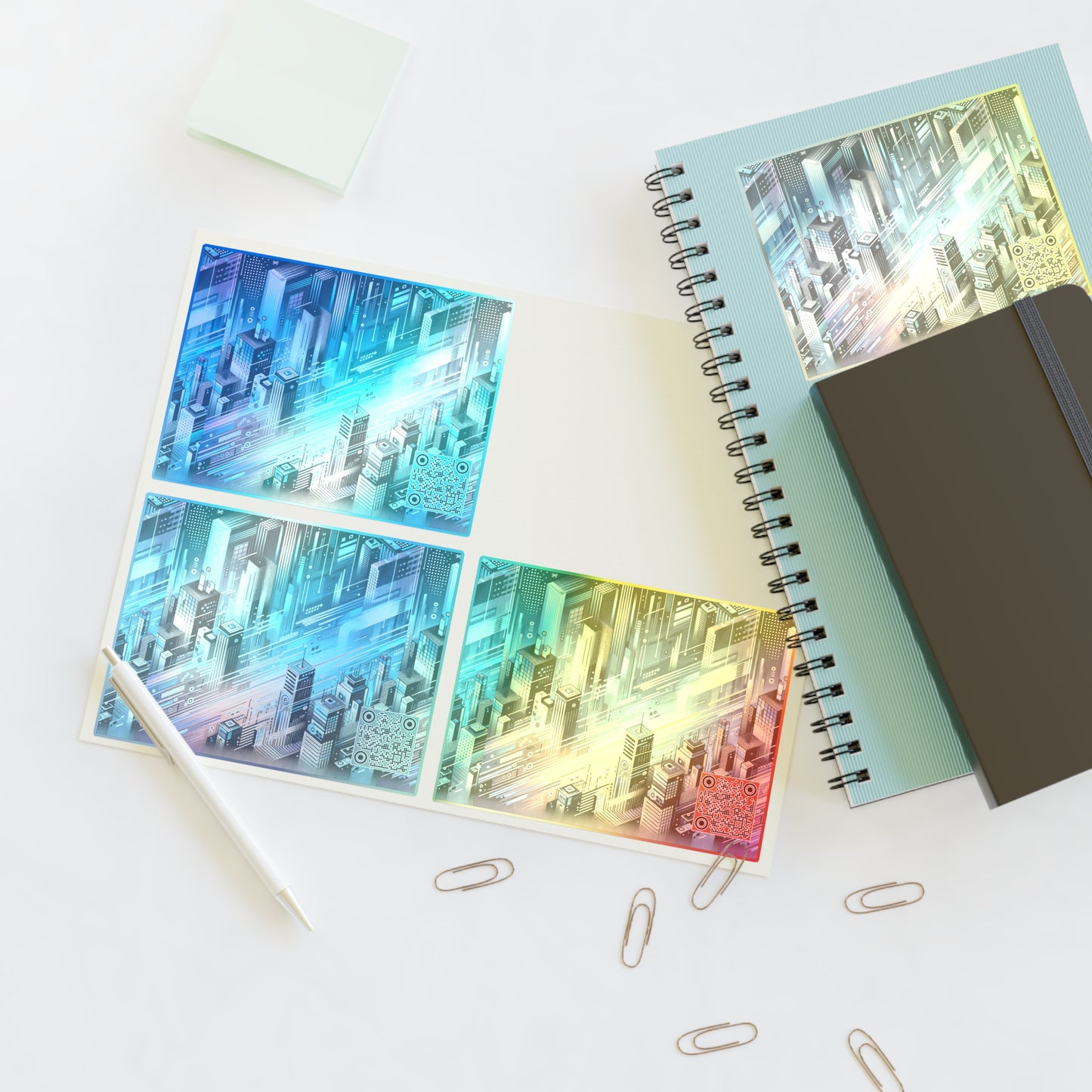 Digital Motion Futuristic Tech Sticker Sheets - 8404 Design-58
