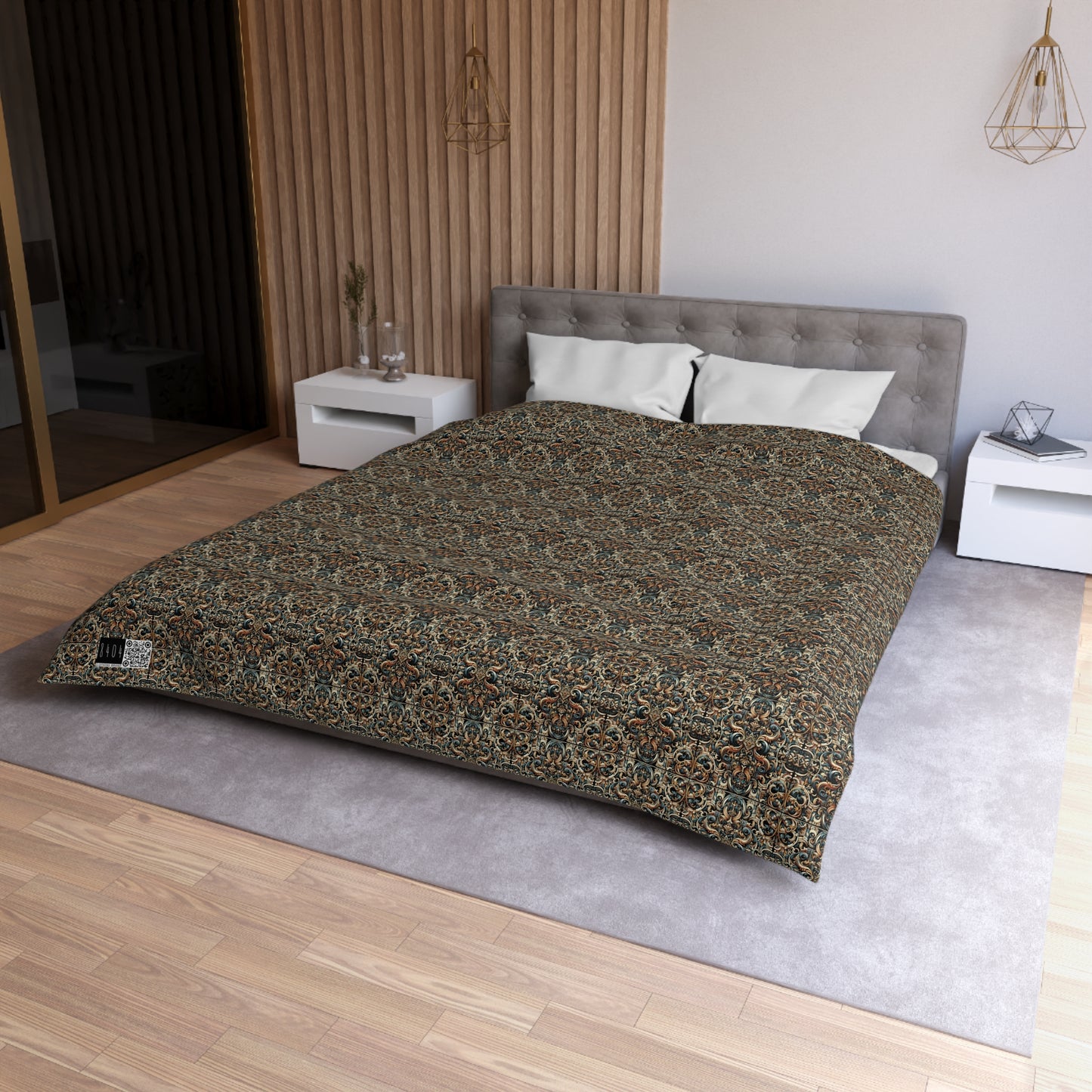 Urban Renaissance Historical Fusion With Street Edge Microfiber Duvet Cover - 8404 Design-59
