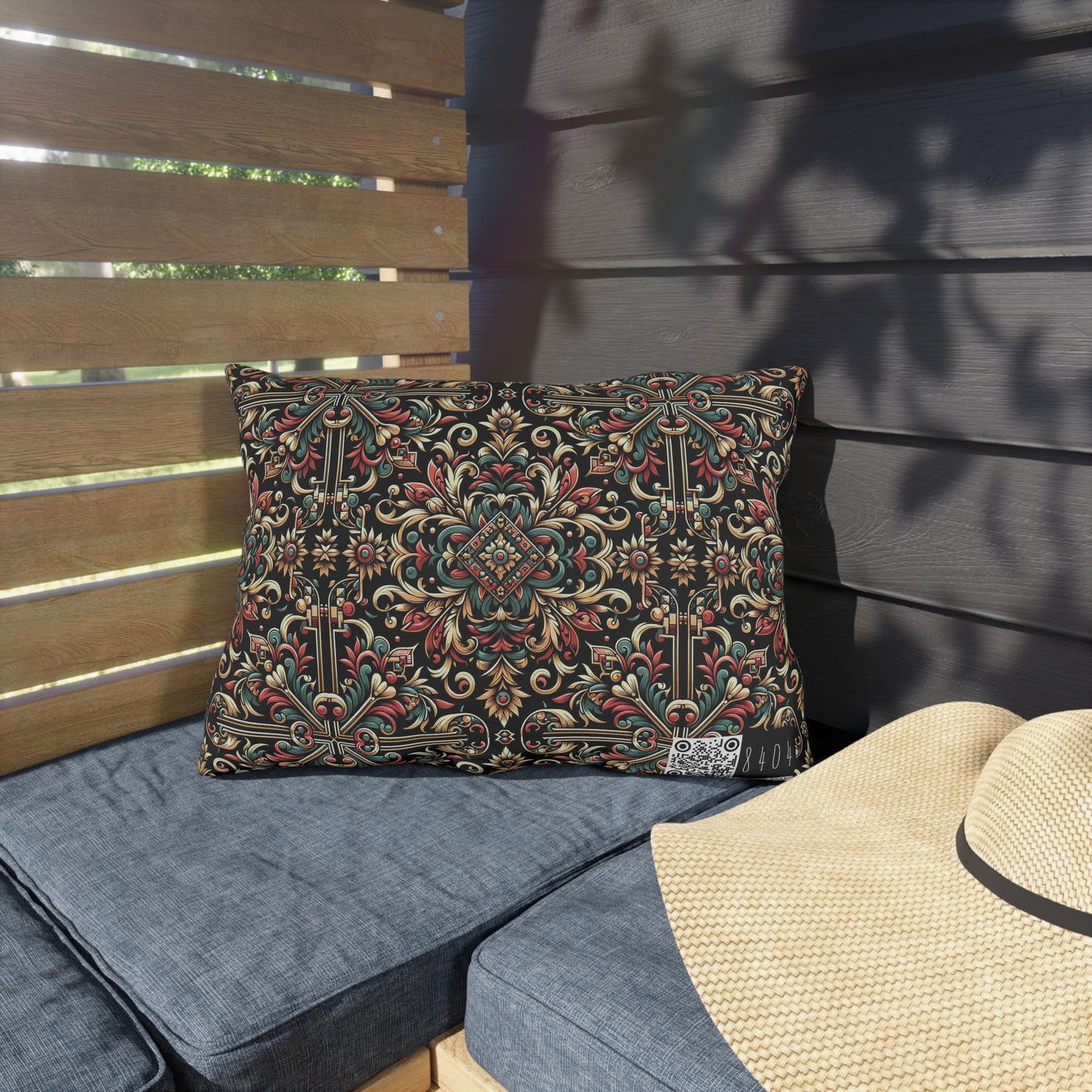 Streetwear Renaissance Artistic Clash of Old and New Outdoor Pillow - 8404 Design-46