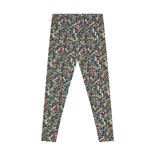 Digital Street Art Urban Street Style Stretch Leggings - 8404 Design-74