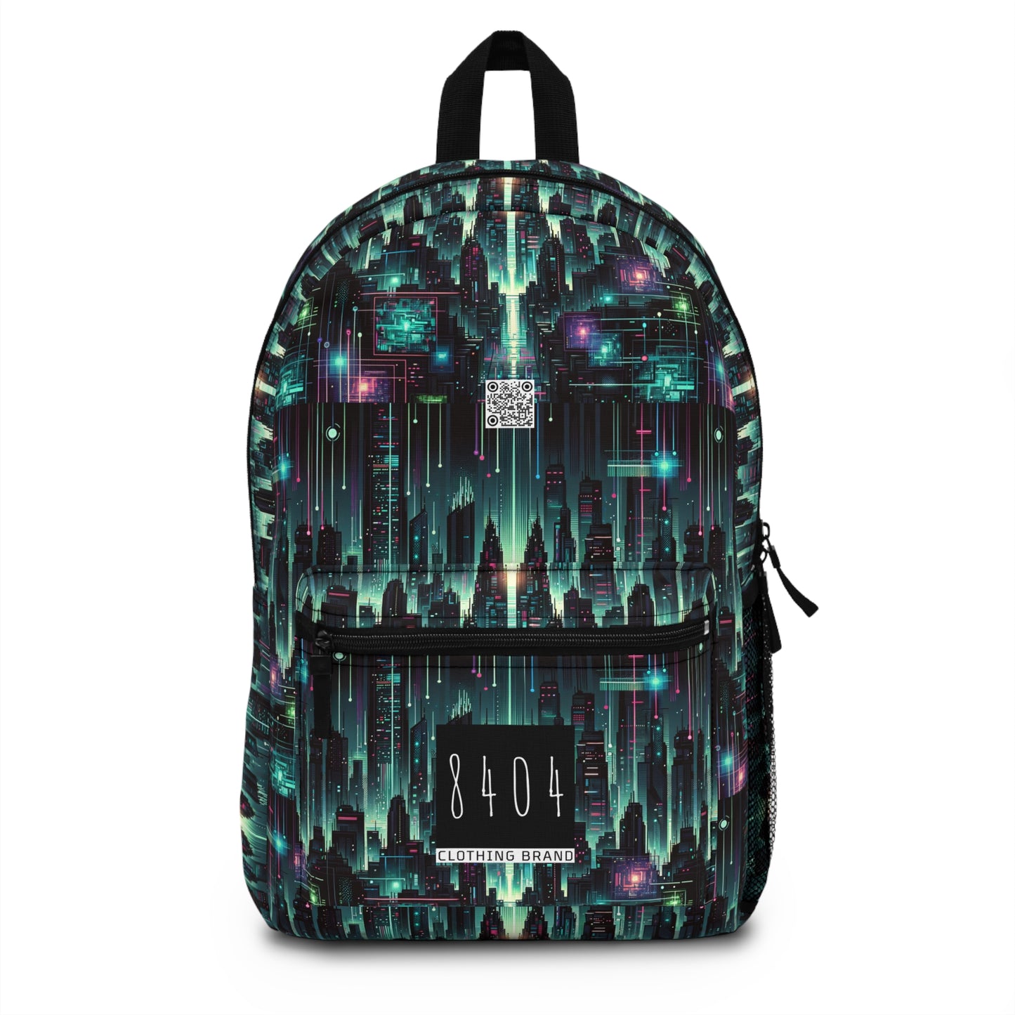 Tech Noir Graphics Cyberpunk Tech Aesthetic Backpack - 8404 Design-69