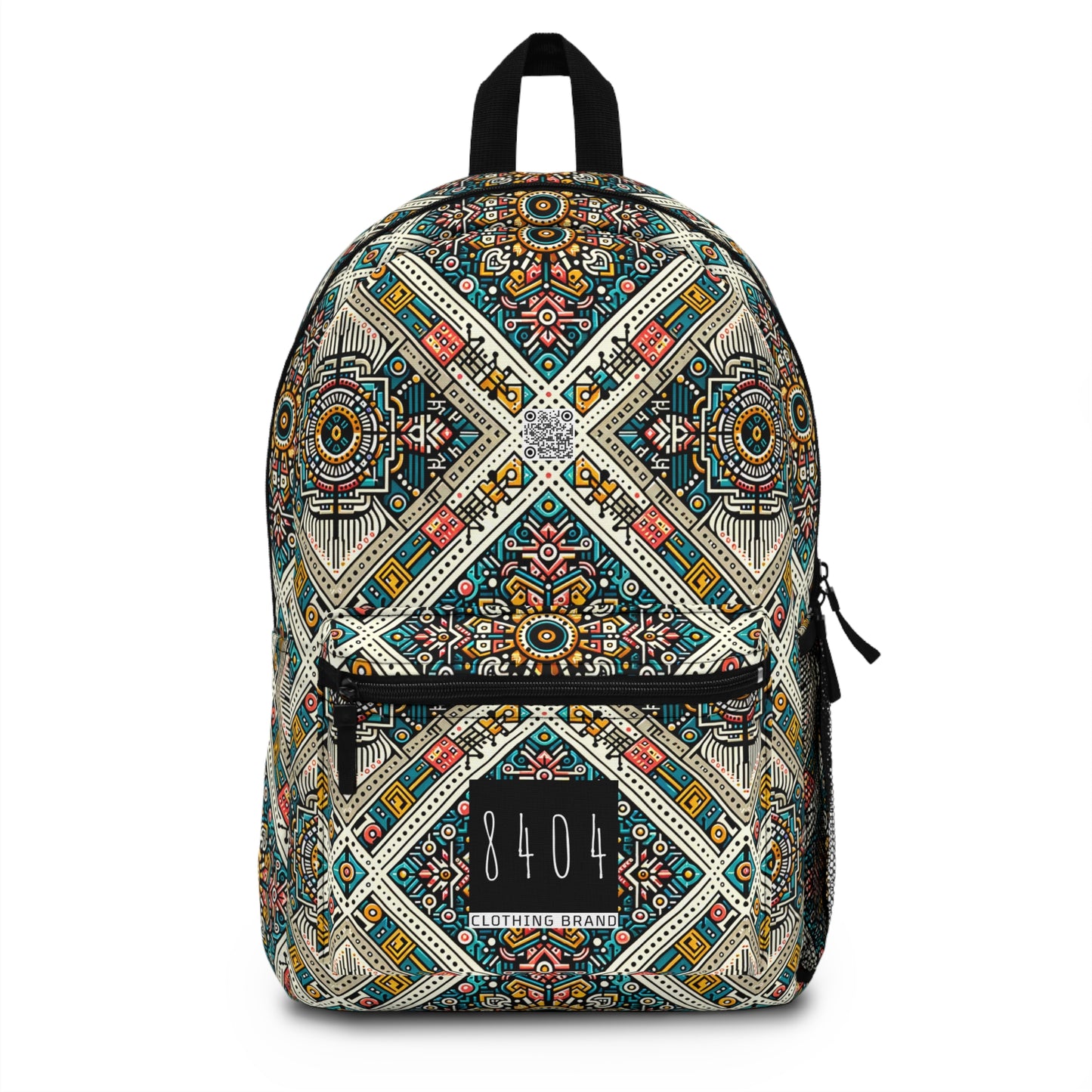 Cultural Fusion Tech Blend of Cultural Heritage With Tech-Inspired Elements Backpack - 8404 Design-64