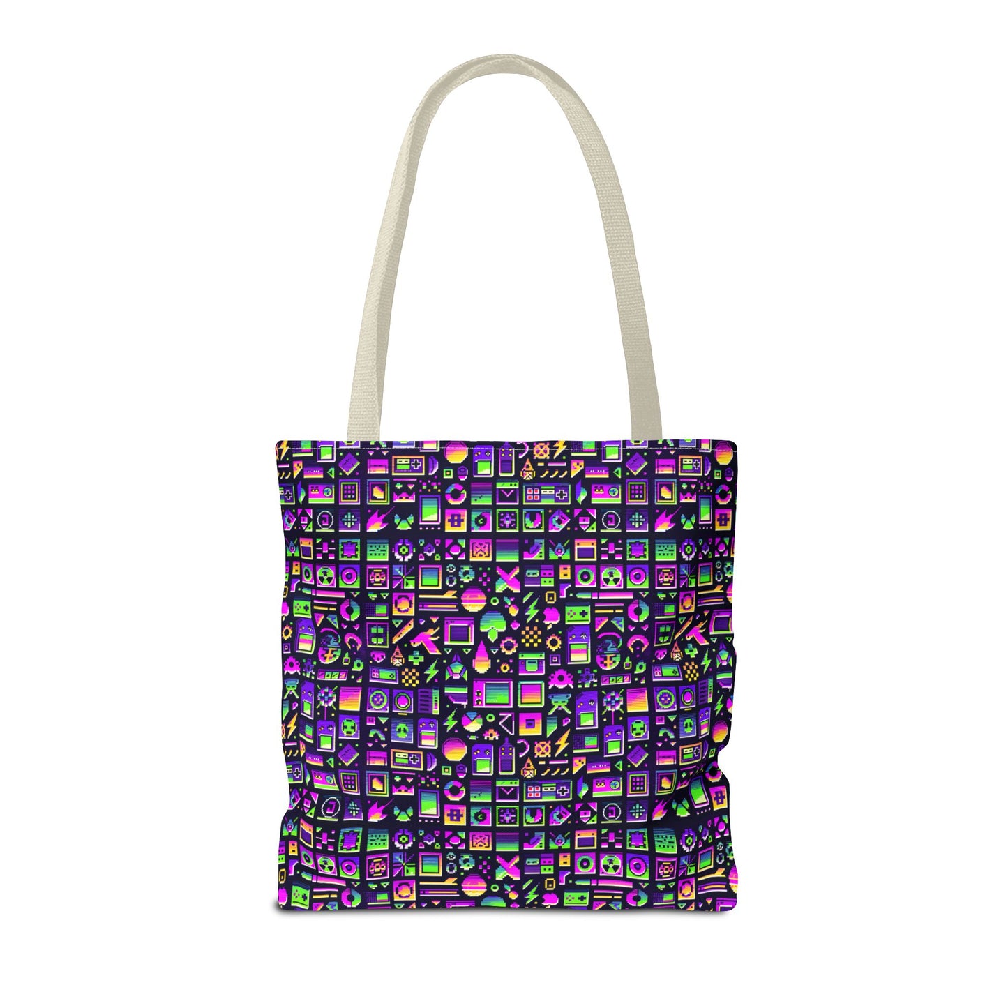 Digital Nostalgia Remix Modern Vintage Fusion Tote Bag - 8404 Design-49
