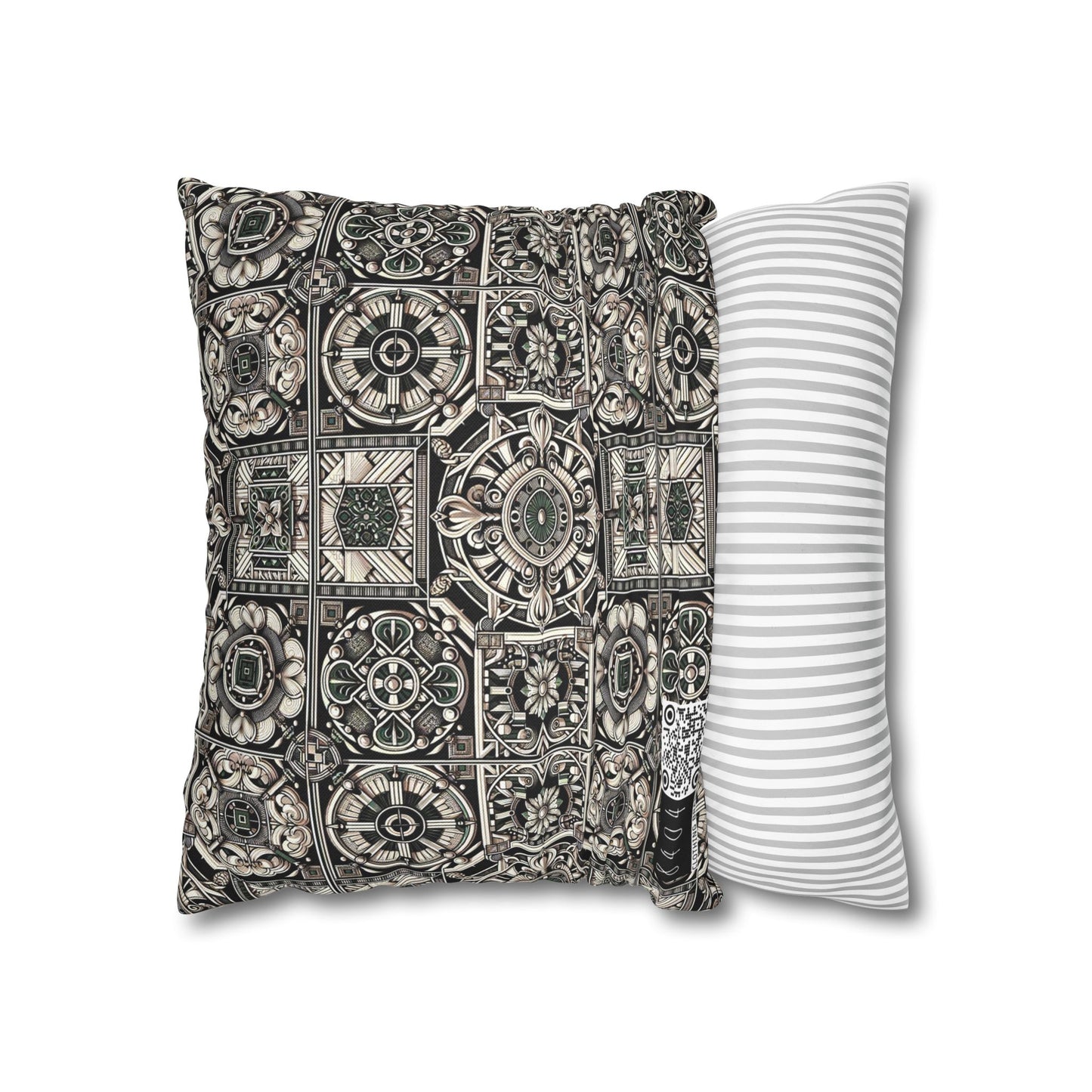 Cyber Garden Party Tech Garden Extravaganza Spun Polyester Square Pillowcase - 8404 Design-45