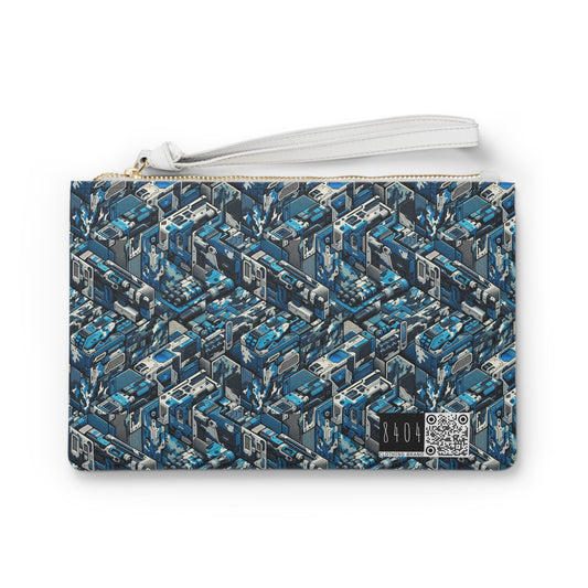 Tech Urban Camo Tech-Forward Streetwear With a Futuristic Military Edge Clutch Bag - 8404 Design-51