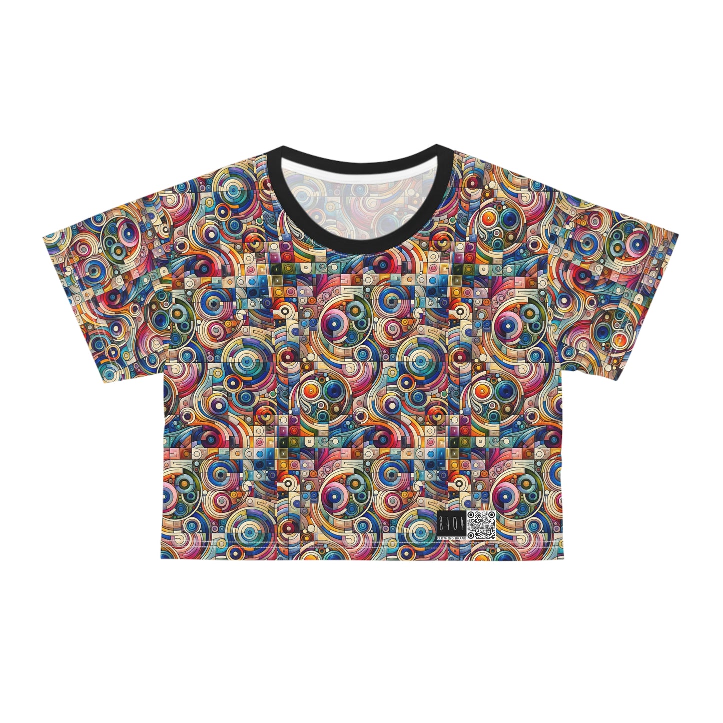 Digital Artistic Expression Artistic Streetwear Crop Tee - 8404 Design-49
